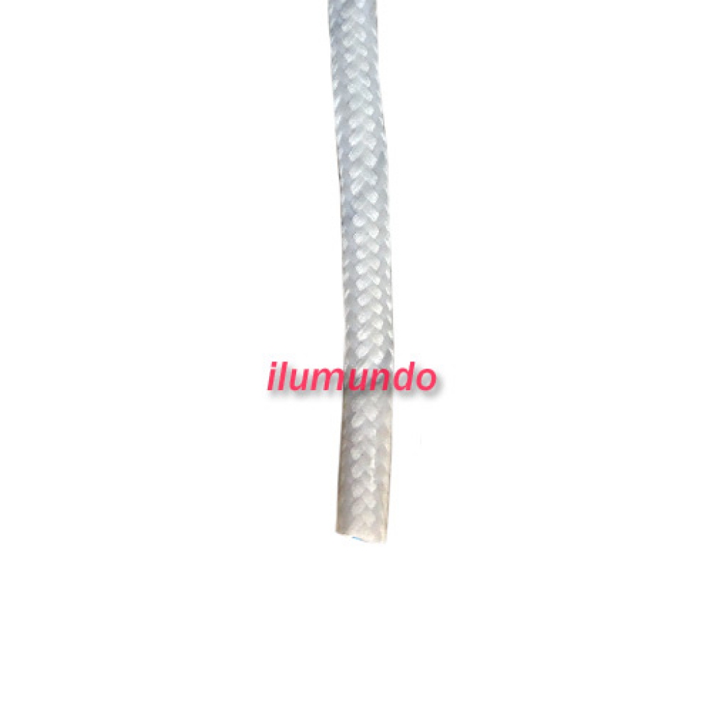 Cable textil por metro Blanco