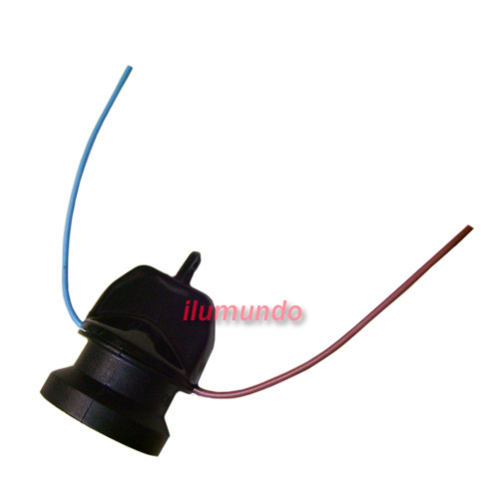 Portalámpara para intemperie GB Negro (cable