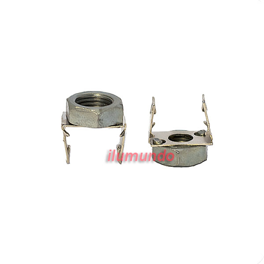 Fijador p/GB09 RM 10x1 metal plateado