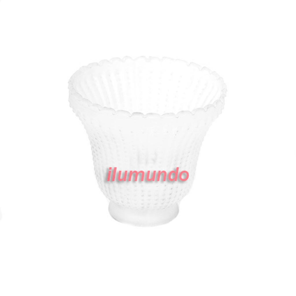 Tulipa China 5 cm vidrio Incoloro para ventilador